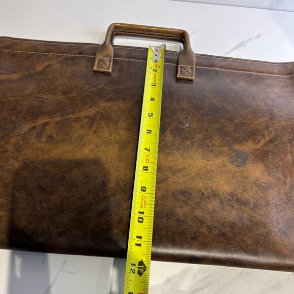 Stafford Vintage One Zip Closure Laptop Case Holder Brown Size OS - Picture 2 of 8